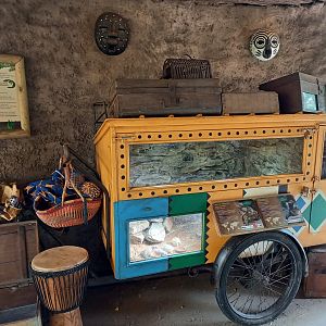 Reptile-enclosure in the Giraffe-house