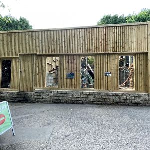 Squirrel Monkey Enclosure at Ponderosa Zoo (July 2021)