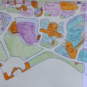 My Budapest Zoo Masterplan Map 2. (Owl Castle, India House, Orangutans, West Africa House)