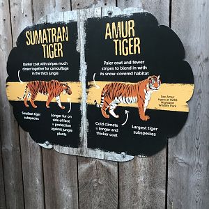 Tiger identification signage