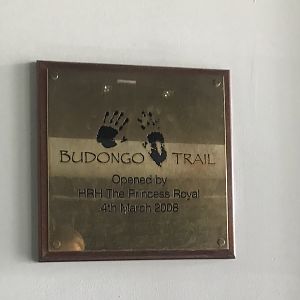 Budongo trail opening sign