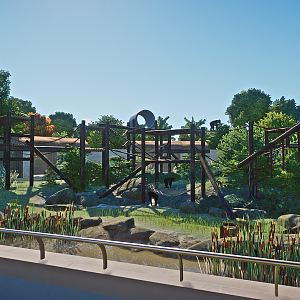 Chimpanzee Exhibit at Monkey Land (Planet Zoo)