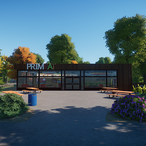 PrimeEat Food Court (Planet Zoo)