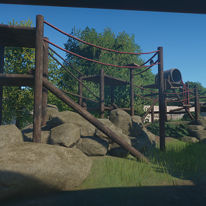 Bonobo Exhibit at Monkey Land (Planet Zoo)