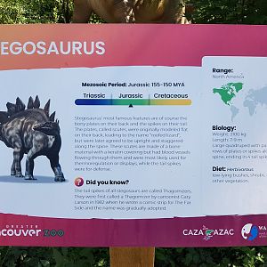 Stegosaurus Sign