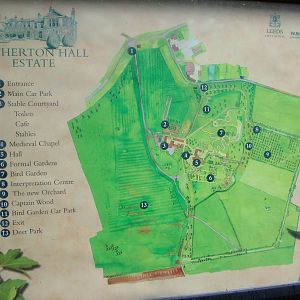 Map of Lotherton Hall 01/08/09