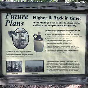 North Carolina Zoo: Purgatory Trail End Sign