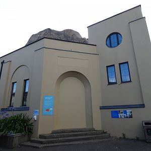 Former aquarium entrance