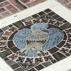 McNeil Avian Center 1916 Victoria Crowned Pigeon Mosaic