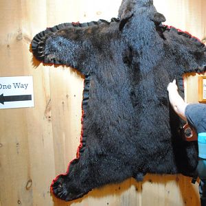 Black Bear rug (inside Black Bear viewing shelter)