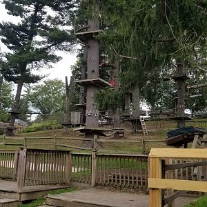 Elmwood Park - Start of rope courses
