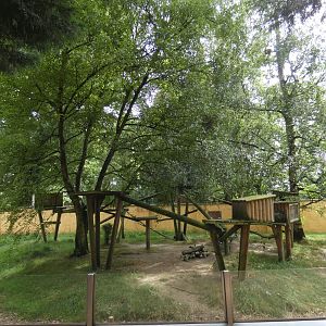 Red panda enclosure