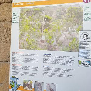 Aviary sign -TerraNatura Benidorm (2021)