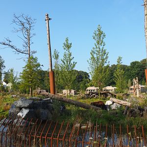 American black bear and Eurasian brown bear exhibit, 2021-09-02