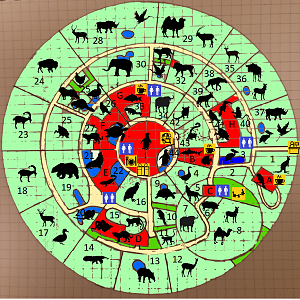 Map of the Zoo des 7 Terres