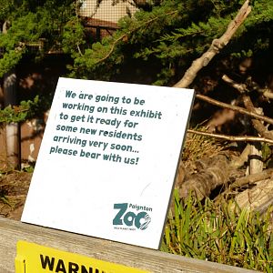 Former cusimanse enclosure, September 2021