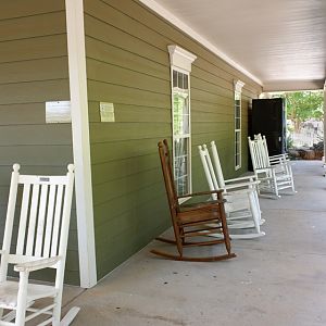 chairs outside discovery house