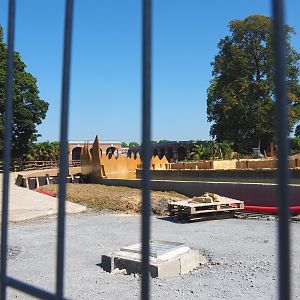 L'Oeuf du Monde/Egg of the World future new entrance area construction site, 2021-09-03