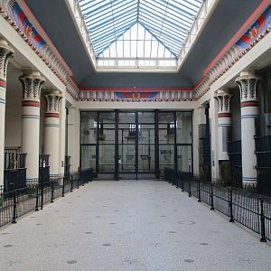 Interior of the Egyptian Temple
