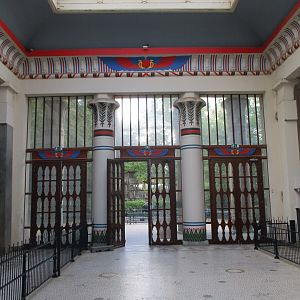 Entrance of the Egyptian temple