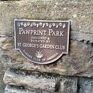 MD Zoo, Main Valley - Pawprint Park sign