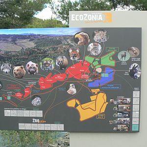 Ecozonia - Map of the Primorsky Krai area (first area of the park)
