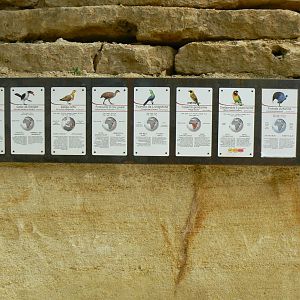 Bioparc Zoo de Doué - Species signage