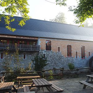 La Brasserie - Brewery and tavern building on the bank of the Dender river, 2021-09-03