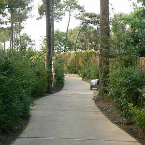 Zoo de la Flèche - Path towards the female polar bear enclosure