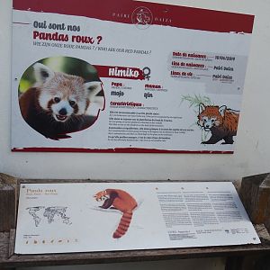 Nepalese red panda signage, 2021-09-03