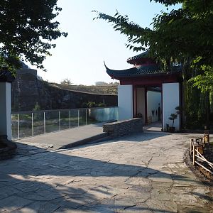 Viewing areas for the new snow leopard exhibit, 2021-09-03