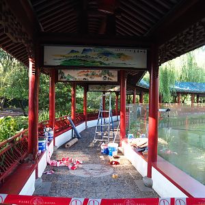 Maintenance work on the Chinese viewing corridor, 2021-09-03