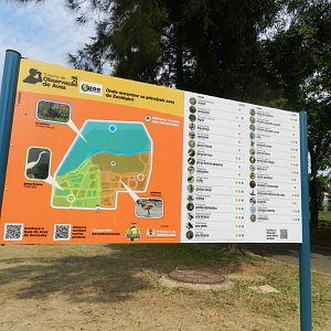 Map of wild birds found at the zoo - Sorocaba zoo (PZMQB)