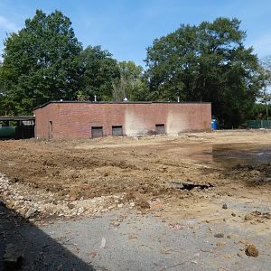 Former Hippo Exhibit (Demolished), Splash Pad - Sep. 2021