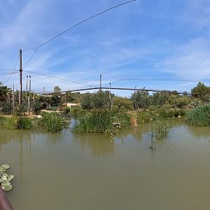 Réserve Africaine de Sigean - Giant african walkthrough aviary panoramic view