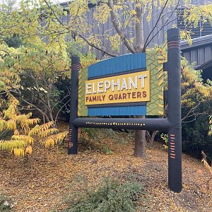 African Grasslands - Elephant Herd Rooms sign