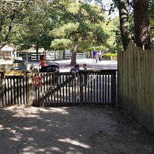 Popcorn Park - Gate to rest of zoo, no idea why