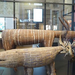 Animal statues from Mai-Ndombe province, Congo, 2021-10-20