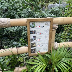 Monsoon Forest - signs for free flyers 181021