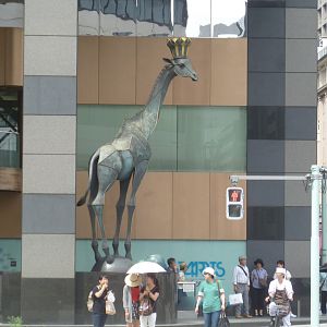 Giraffe statue in Tokyo