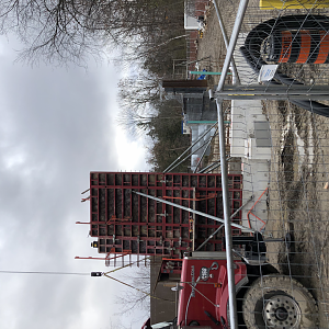 Orangutan exhibit under construction