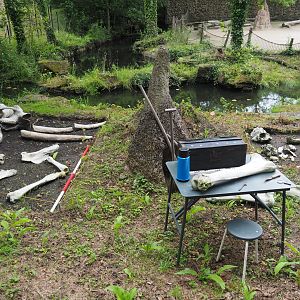 African area theming - Elephant skeleton dig site, 2021-07-03