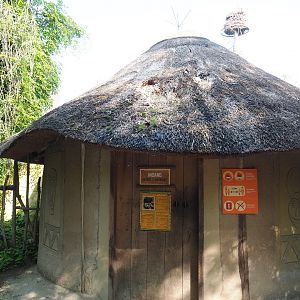 Entrance to the lemur walk-through area, 2021-07-20