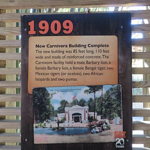 Signage about Old Cat House