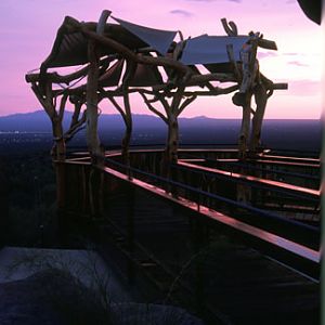overlook at sunset