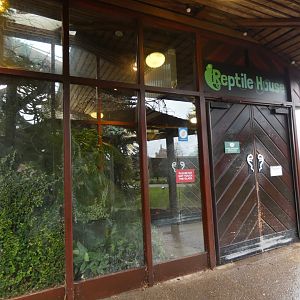 Reptile house entrance