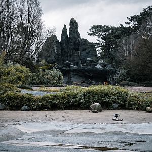 Africa Panorama on a rainy winter day