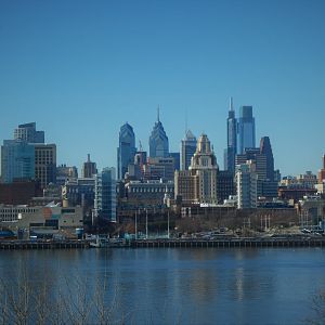 View of Philadelphia Skyline from the Aquarium