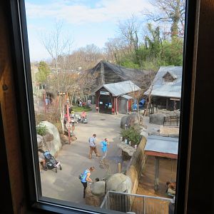 View of Children's Zoo from Barn Loft