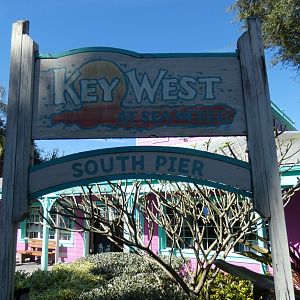 Key West at SeaWorld Sign - Jan. 2022